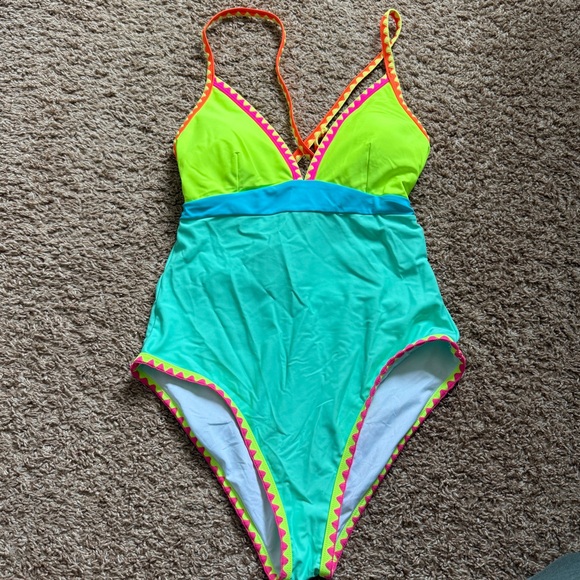 Popvil Other - NWOT Popvil Neon One Piece Swimsuit